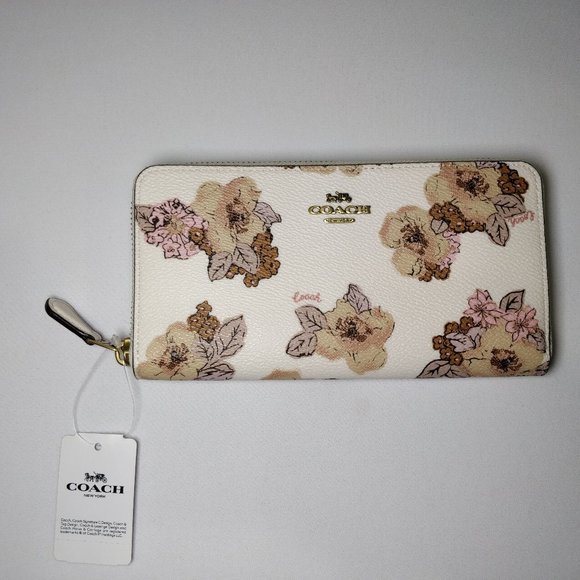 Coach Handbags - Coach Wallet Large Floral Print Wallet 89302